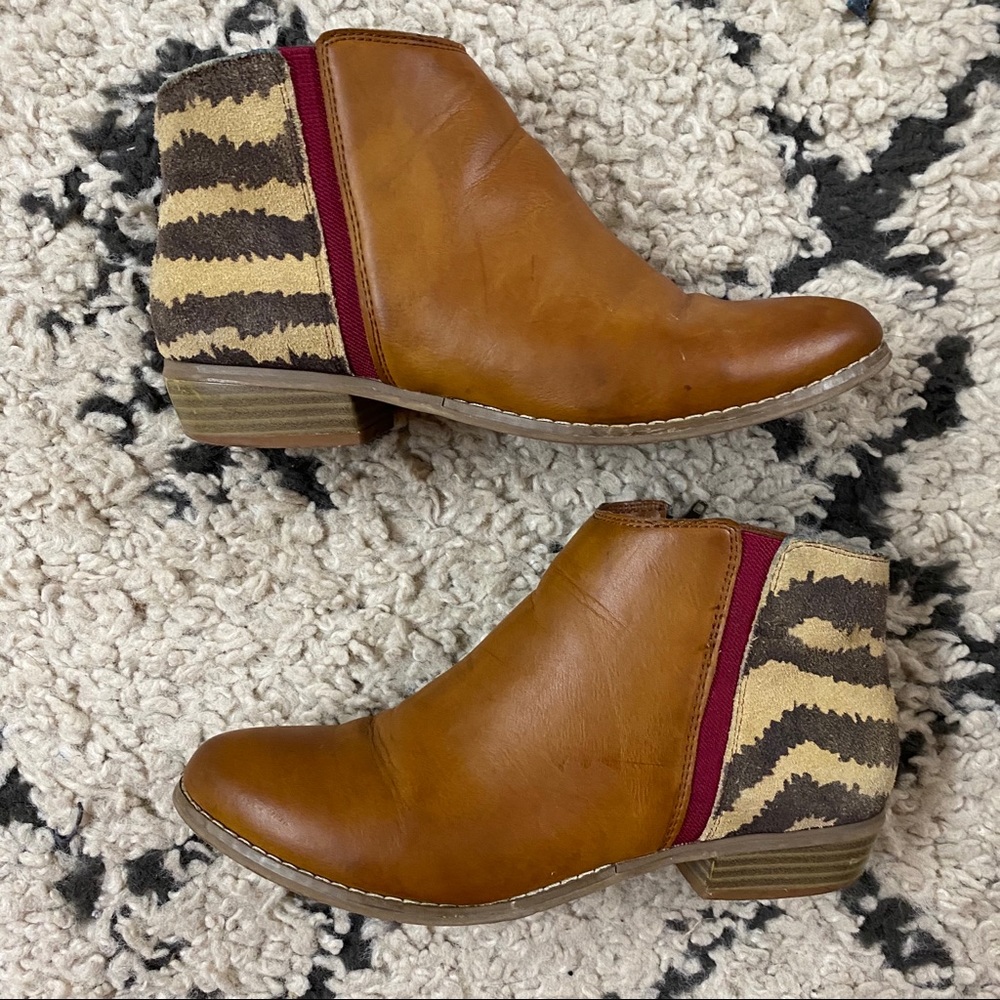 Dolce Vita Brown and Zebra Bootie